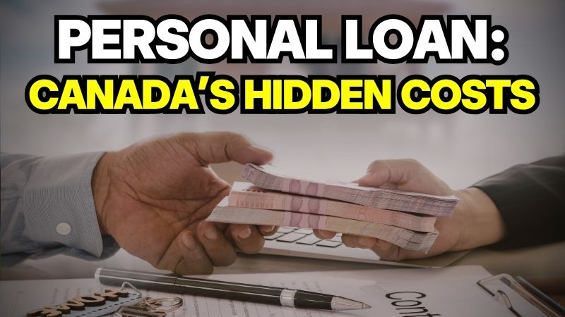 Hands exchanging cash for a personal loan in Canada, highlighting hidden costs to watch out for