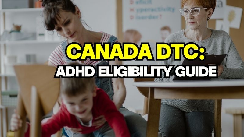 A teacher and mother with a distracted child, illustrating Disability Tax Credit Canada eligibility for ADHD.