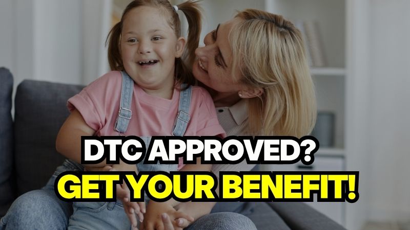 A happy Smiling mother embracing her daughter with a disability after getting Child Disability Benefit in Canada approved.