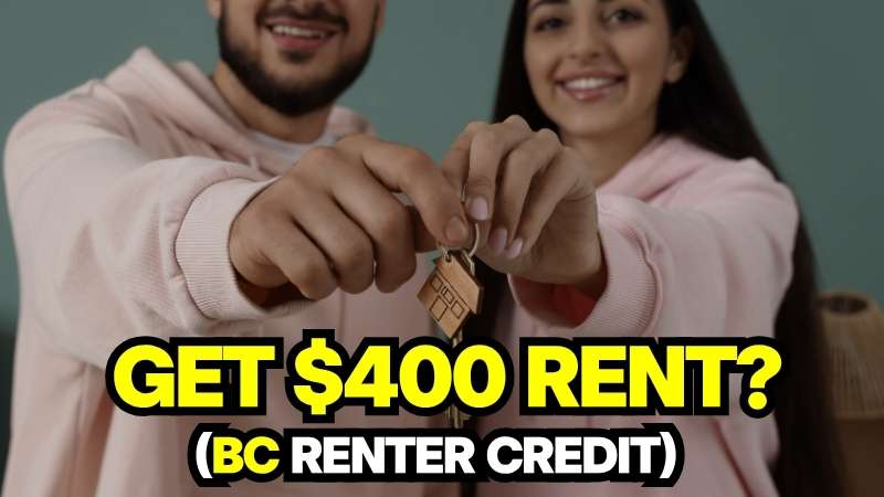 BC Rental Tax Credit 2026 - A happy couple holding a house key.