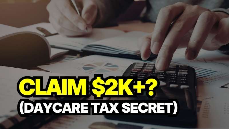 A person using a calculator to figure our Child Care Expenses in Canada 2026.