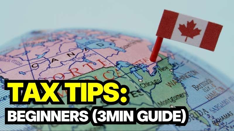 How to File Taxes in Canada for Beginners - A Canadian flag on a globe.