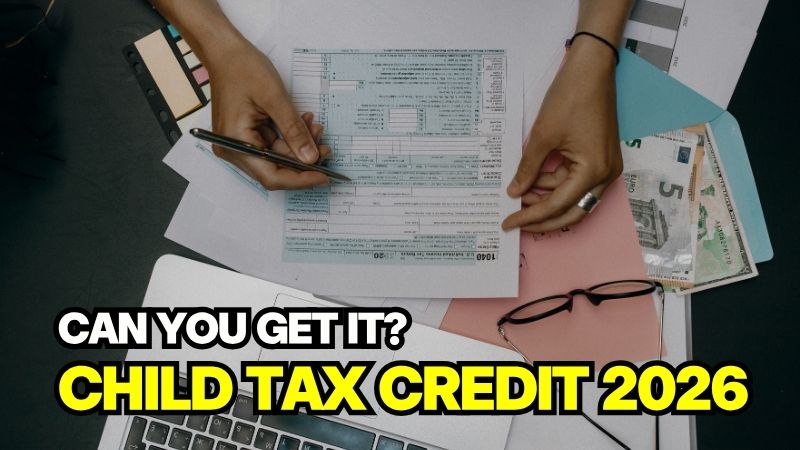 Parent reviewing IRS Child Tax Credit Qualifying rules and documents for the 2026 tax year.