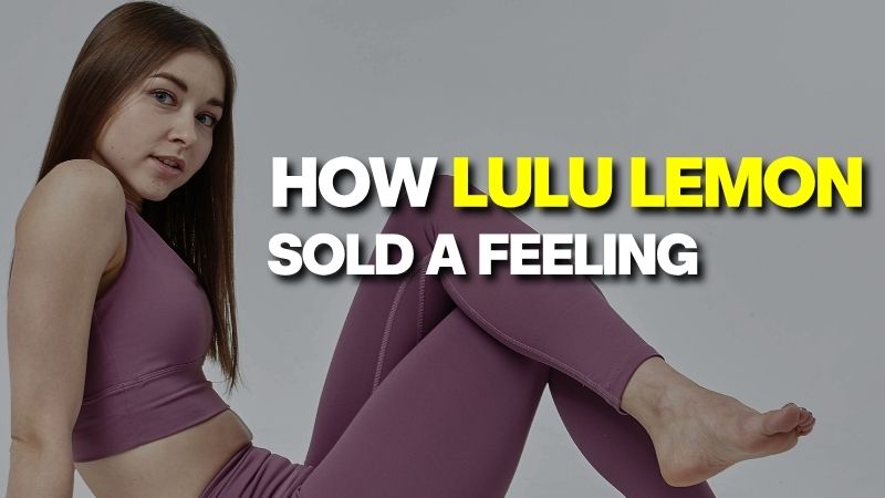 A woman wearing purple activewear posing against a plain background, representing the Lululemon origin story and how the brand sold a feeling.