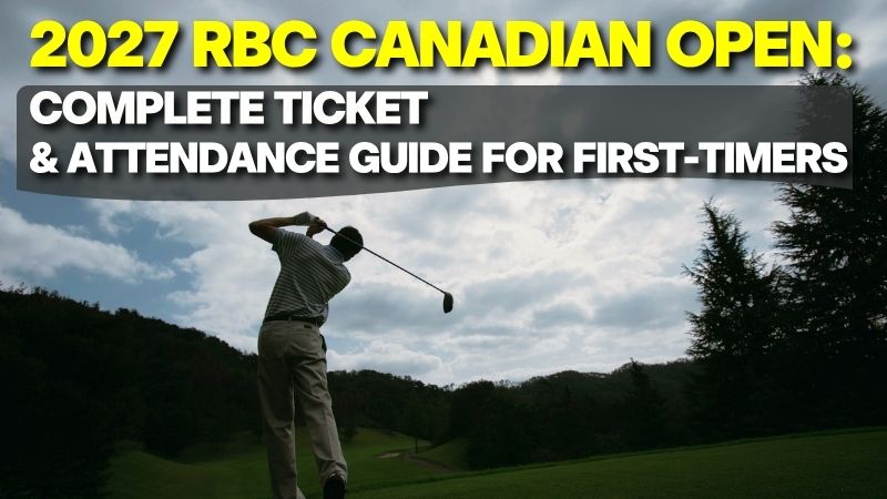 A thumbnail image featuring text and icons that summarize key information for purchasing and using RBC Canadian Open Tickets and planning a tournament visit